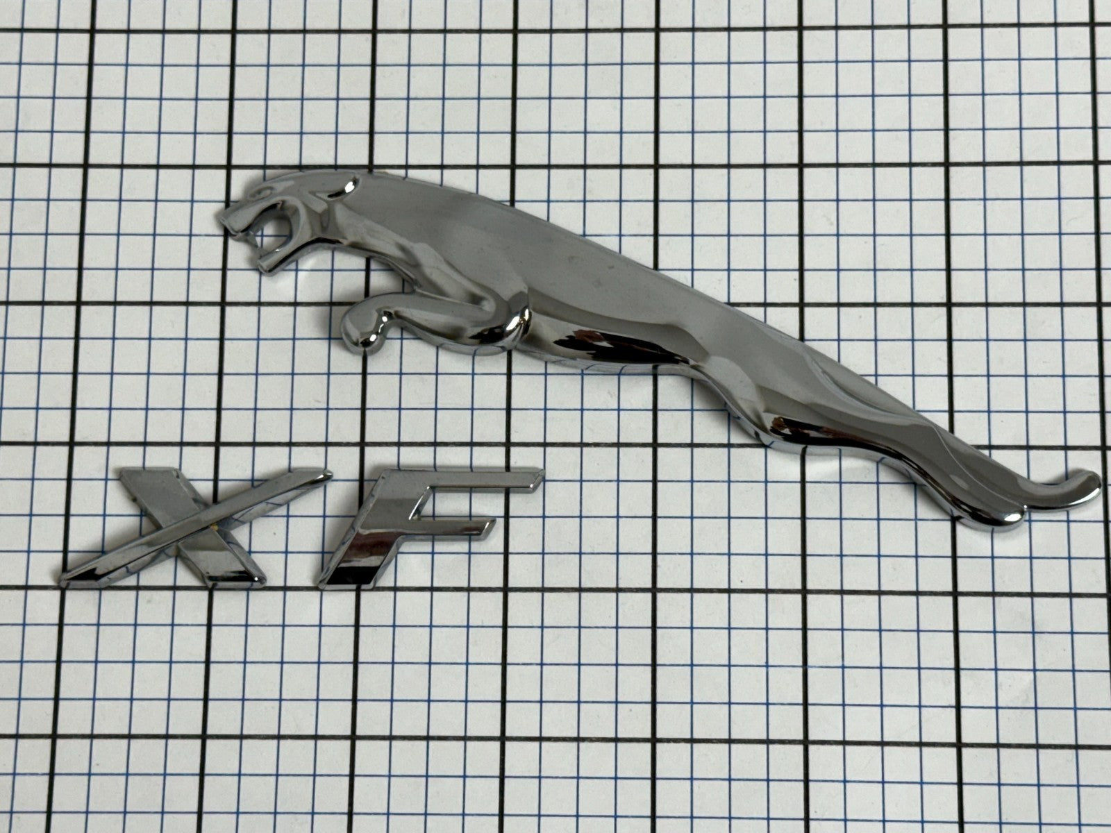 JAGUAR XF 09 - 15 REAR Trunk Emblem LOGO Badge Leaping CAT Letters XF