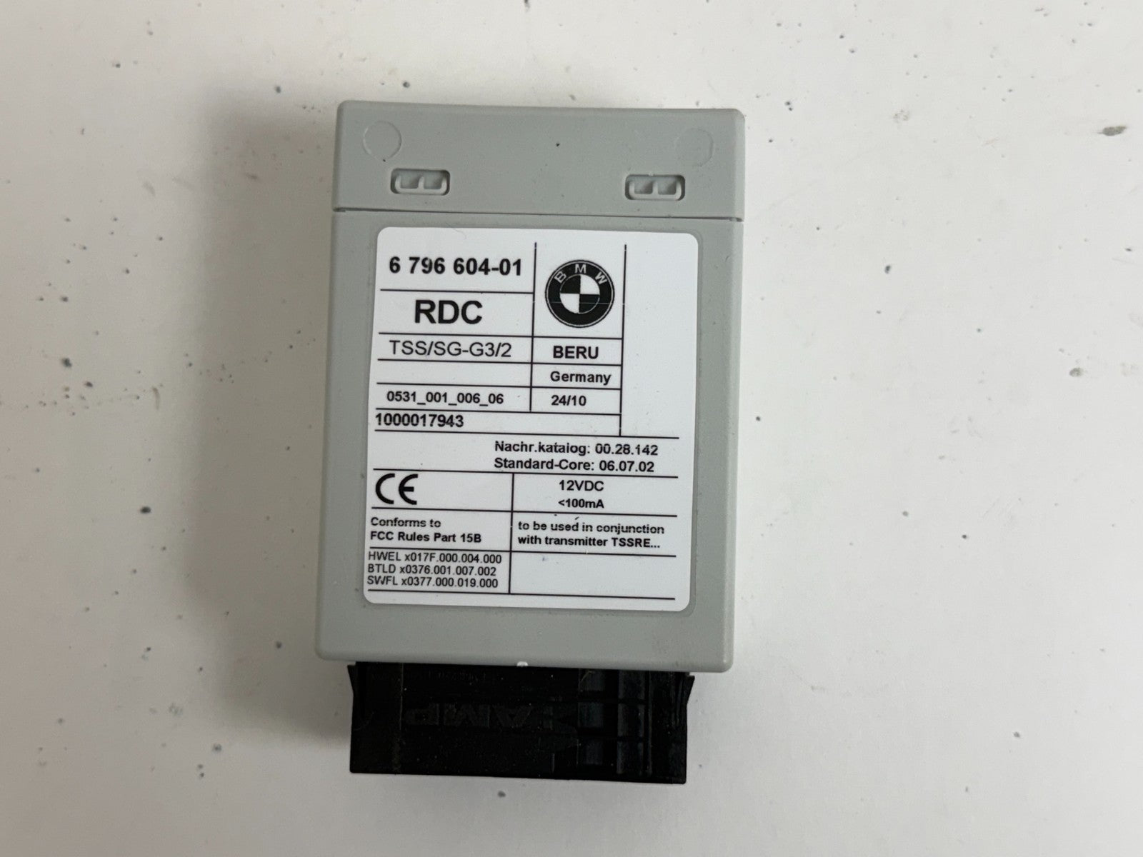 2010-2017 BMW 535i GT 550i GT F10 TIRE Pressure Monitor Control Module 6796604