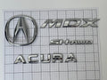 ACURA MDX Sh-awd 2007 2008 2009 - 2012 Rear Trunk Emblem Badge Logo Full Set