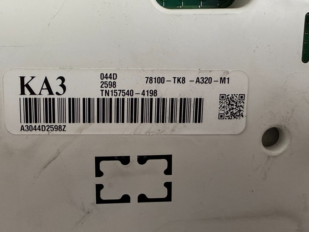 HONDA Odyssey 2012 Center Speedometer Gauge Cluster 78100tk8a320