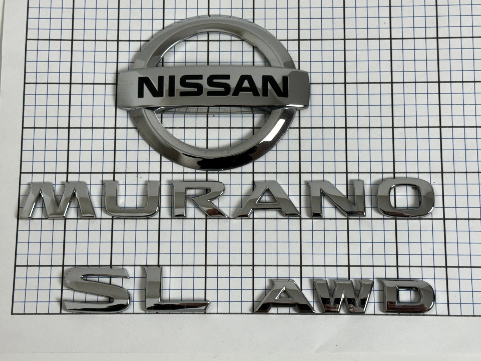 NISSAN Murano SL AWD 2016-2023 Trunk Liftgate Emblem Set