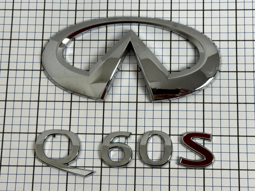 INFINITI Q60s 2016 Trunk Emblem Badge Logo Letters
