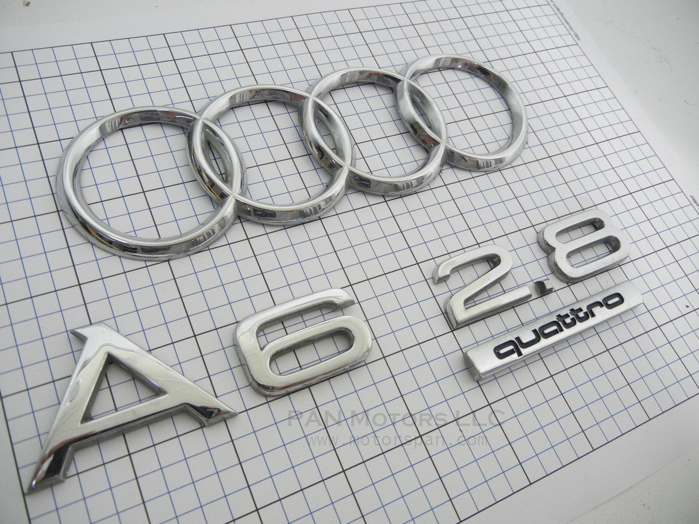 AUDI A6 2003 2004 Ring 2.8 Quattro Trunk Emblem Badge