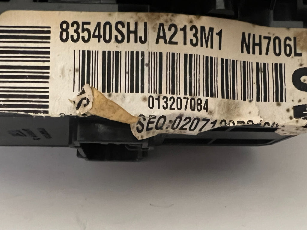 HONDA Odyssey 2006 Right Passenger Door Power Window Mirror Switch 83540shja213