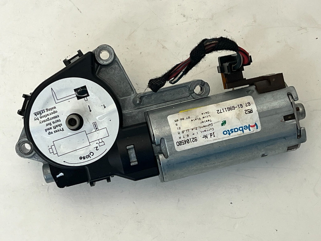 MINI Cooper TOP Folding Sliding ROOF Motor 67616961172 R52 2005 2006 2007 2008