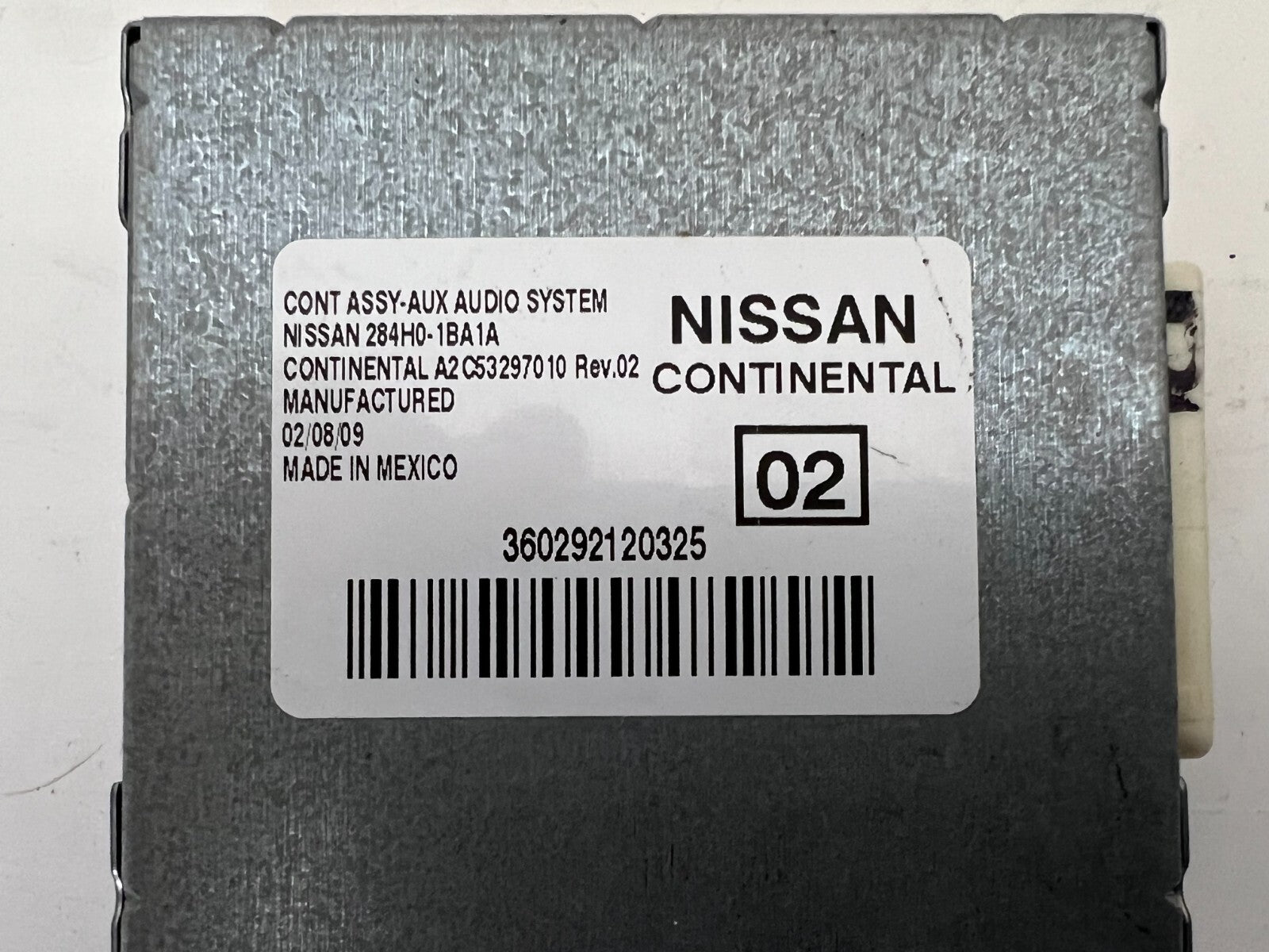 NISSAN 370z Infiniti G35 G37 Auxiliary Audio System Control Module 284h0-1ba1a