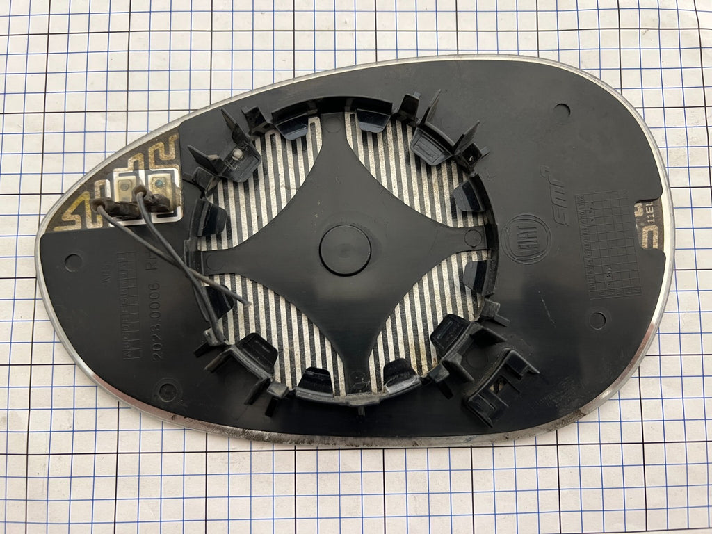 FIAT 500 Right DOOR Passenger SIDE Heated Mirror Glass 2012 - 2019 RH