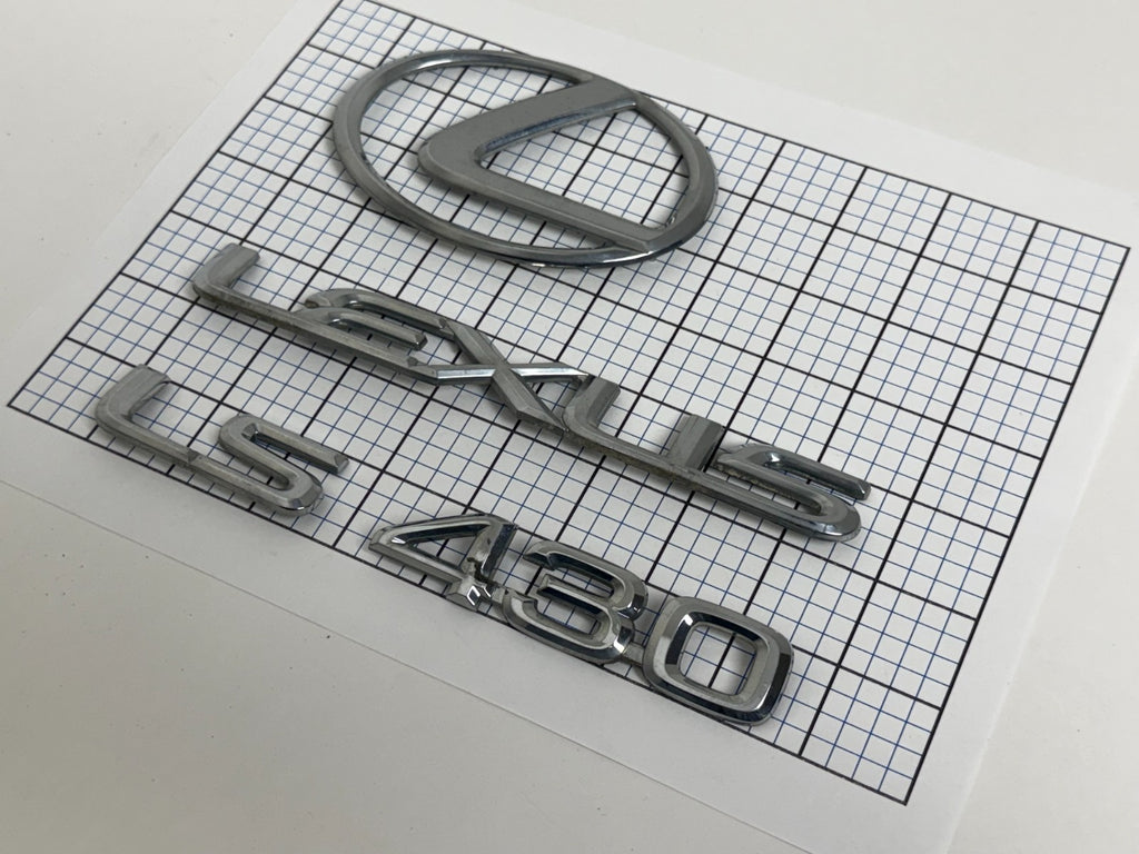LEXUS Ls430 2004 2005 Rear Trunk Emblem Logo Full Set LS 430