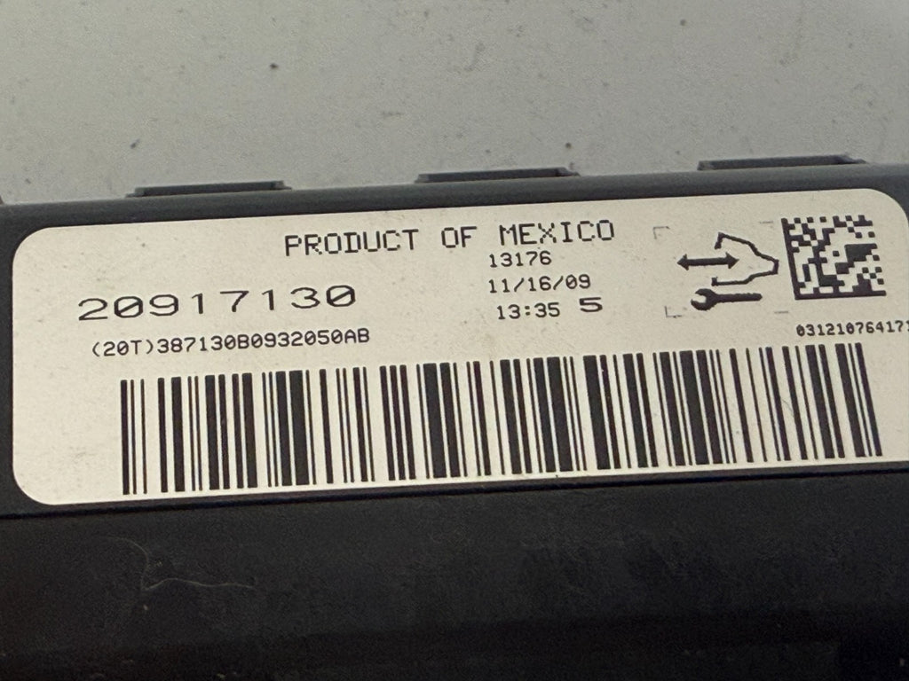 CHEVROLET Traverse 2009 Dash Climate Control A/c Defrost 3 Knob