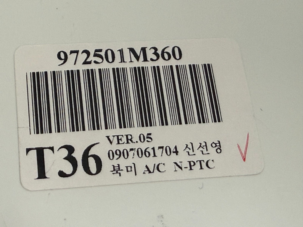 KIA Forte Heater A/c Climate Control 2010 - 2013 972501m360