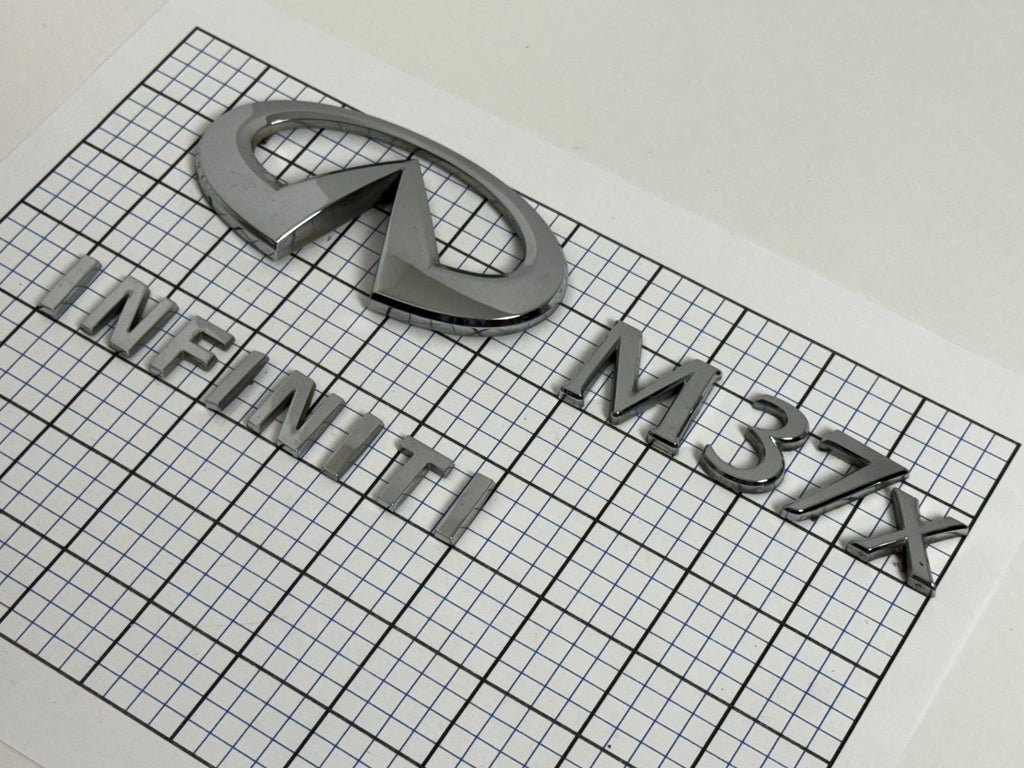 INFINITI M37x Sedan Trunk Emblem Badge Logo Full Set