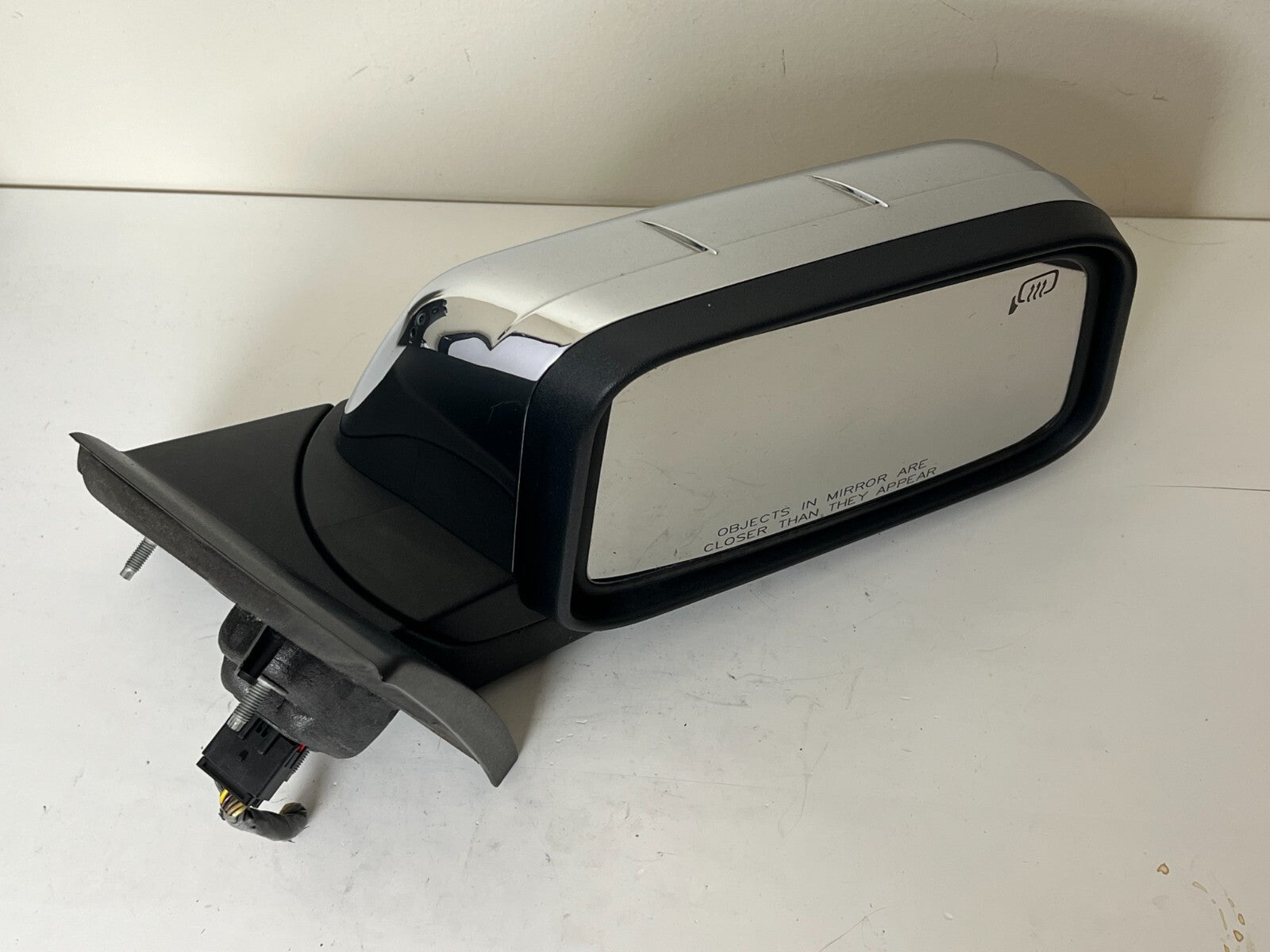 LINCOLN MKX 2007 Right Passenger Side Mirror Heated Chrome Frame Glass Design