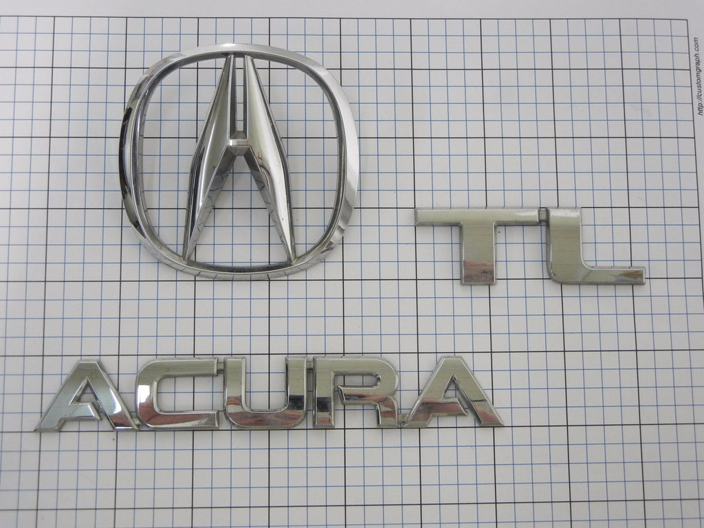 ACURA TL 2004 Trunk Emblem Logo Full Set 75701-sep-a00