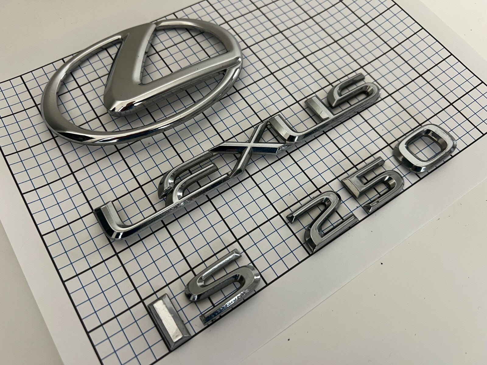 LEXUS Is250 2006-2009 Rear Trunk Emblem Logo Full Set IS 250