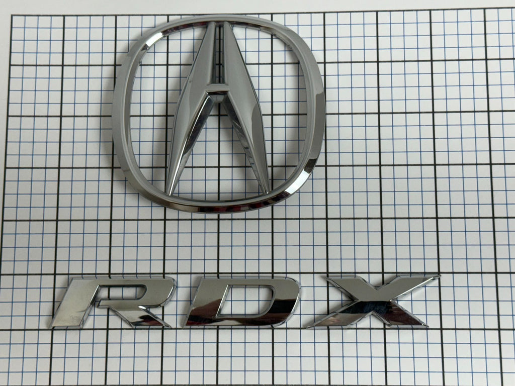 ACURA RDX 2013 2014 2015 2016 2017 2018 Rear Trunk Emblem Badge Logo Set