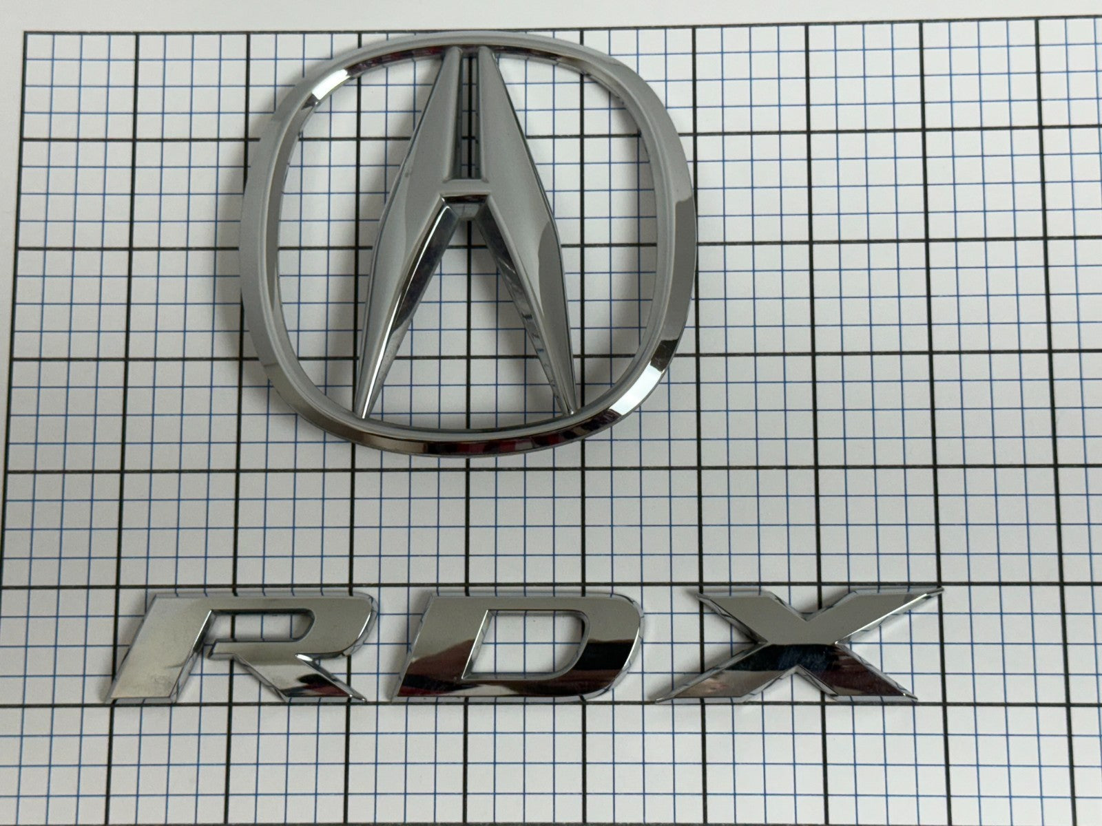 ACURA RDX 2013 2014 2015 2016 2017 2018 Rear Trunk Emblem Badge Logo Set