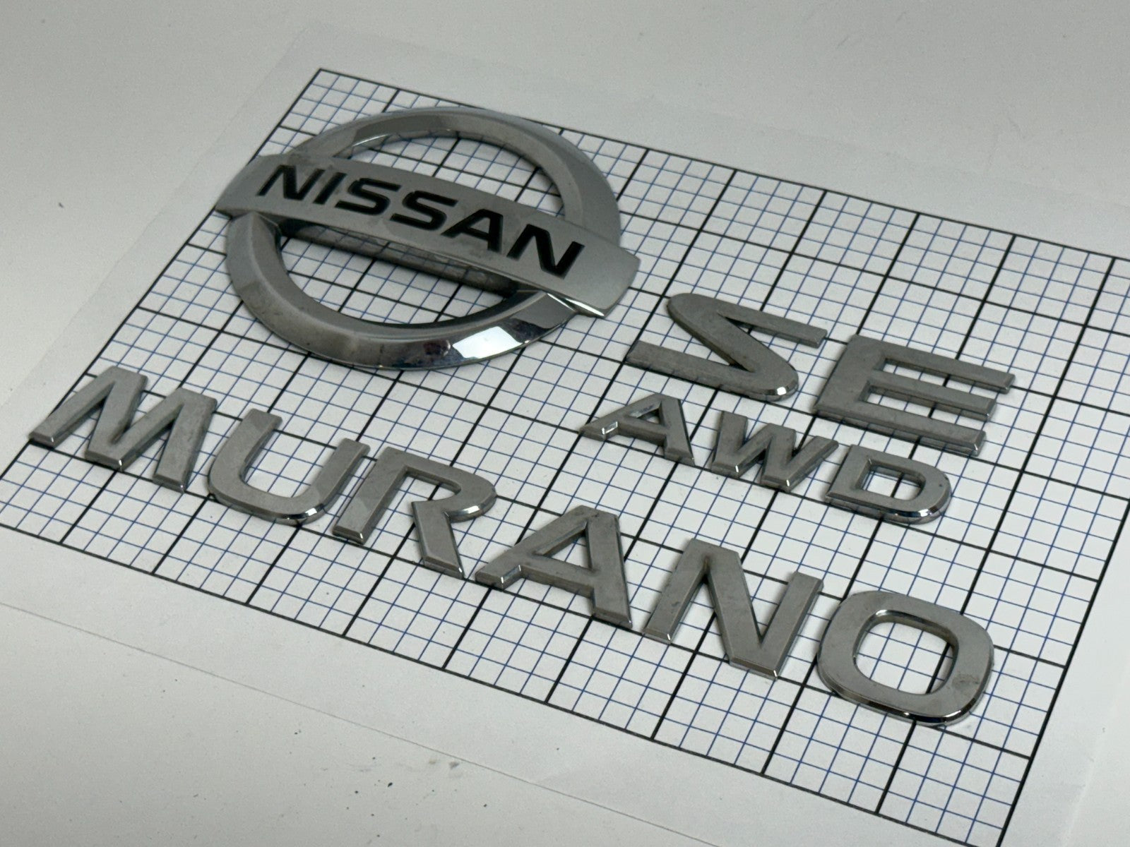 NISSAN Murano SE AWD 2003-2007 Trunk Liftgate Emblem Set